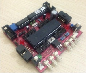 Minimum System of ATMEGAs microcontroller after populated